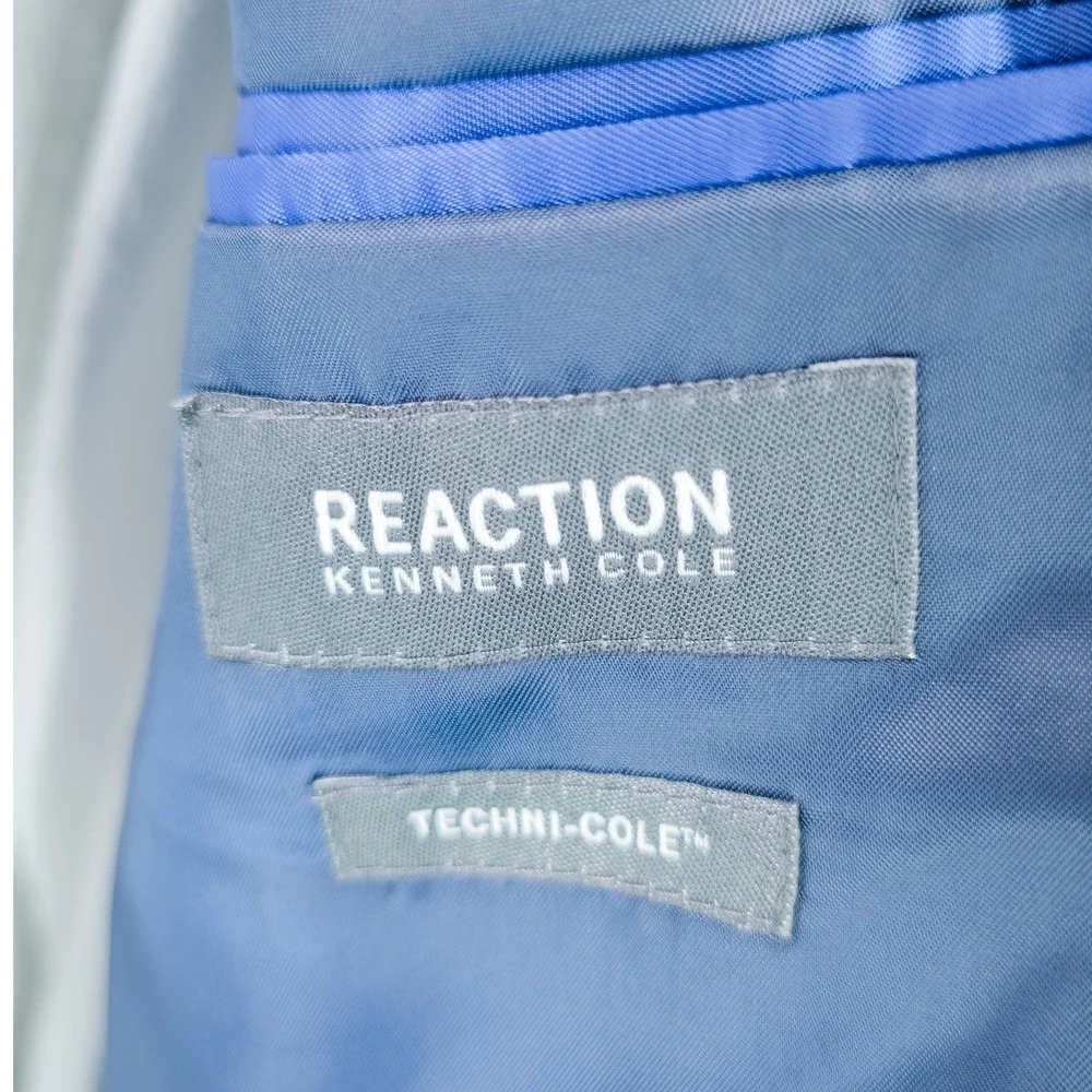 Kenneth Cole Reaction Mens Suit Jacket 48R Blue Blazer Business Casual NWT